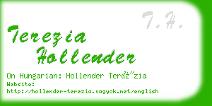 terezia hollender business card